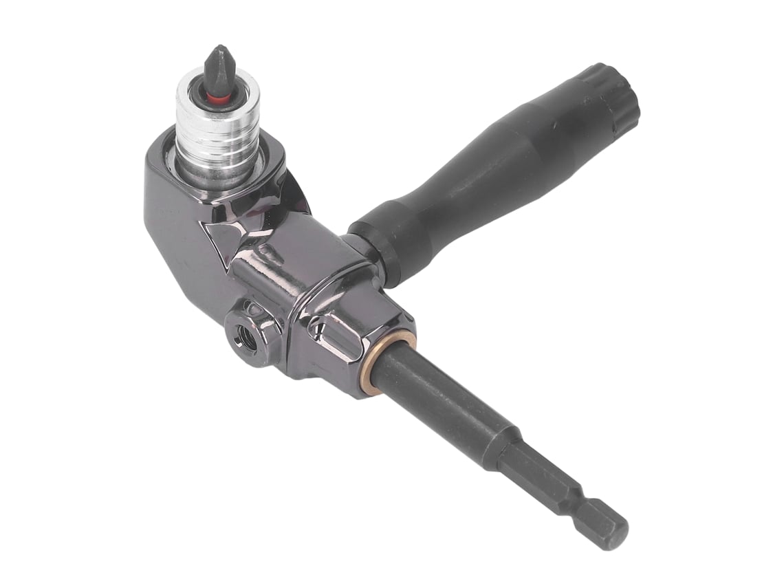 Adaptador De Parafusadeira De Ângulo Retto De 90 Graus De Liga De Alumínio Com Cabo Abs Para Furadeiras E Ferramentas Elétricas
