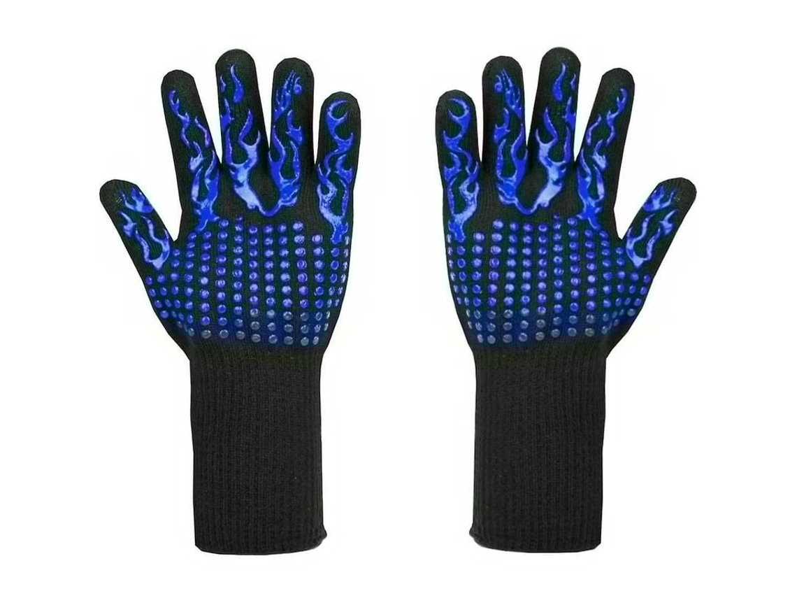 Luvas De Bbq Resistentes Ao Calor Até 800°c Luvas Cortadas Resistentes Nível L5 Luvas Premium Para Forno, Churrasco, Cozinha, Padaria E Solda (1 P