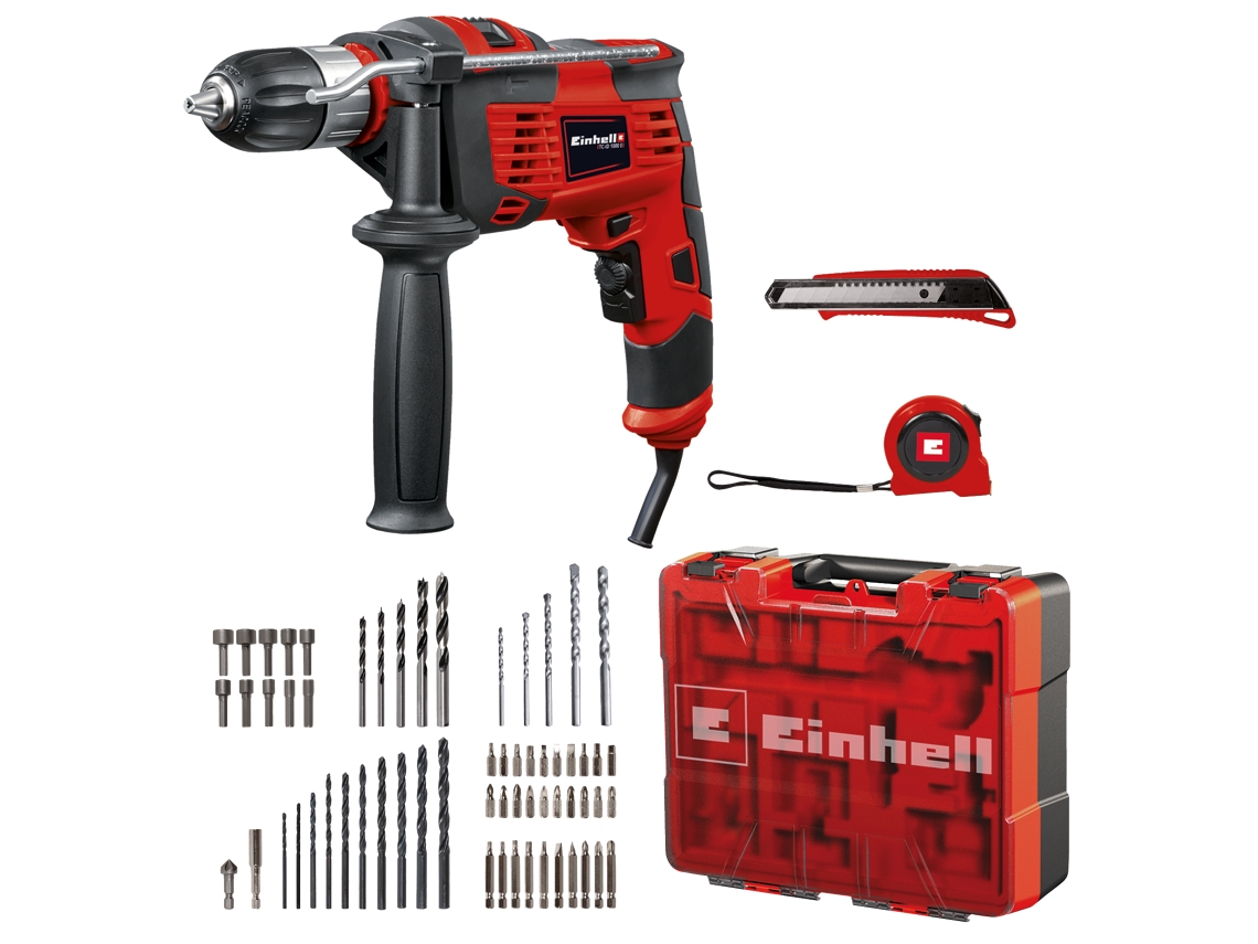 Berbequim Impacto EINHELL TC-ID 1000 E +64 Acessórios