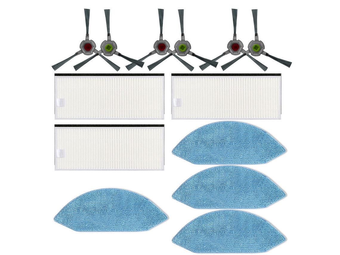13 pc/set kit de acessórios para ecovacs deebot u2 dgn22 robô aspirador pó doméstico ferramentas substituição para casa