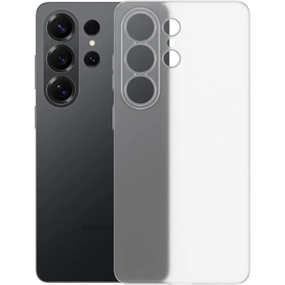 Capa Transparente Fosca Para Celular Samsung (galaxy S25 Branco), Capa Protetora À Prova De Choque.
