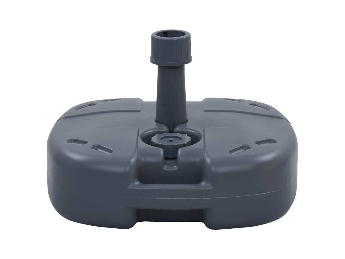Vidaxl Base Para Guarda-sol Portável Com Areia/água Cinzento