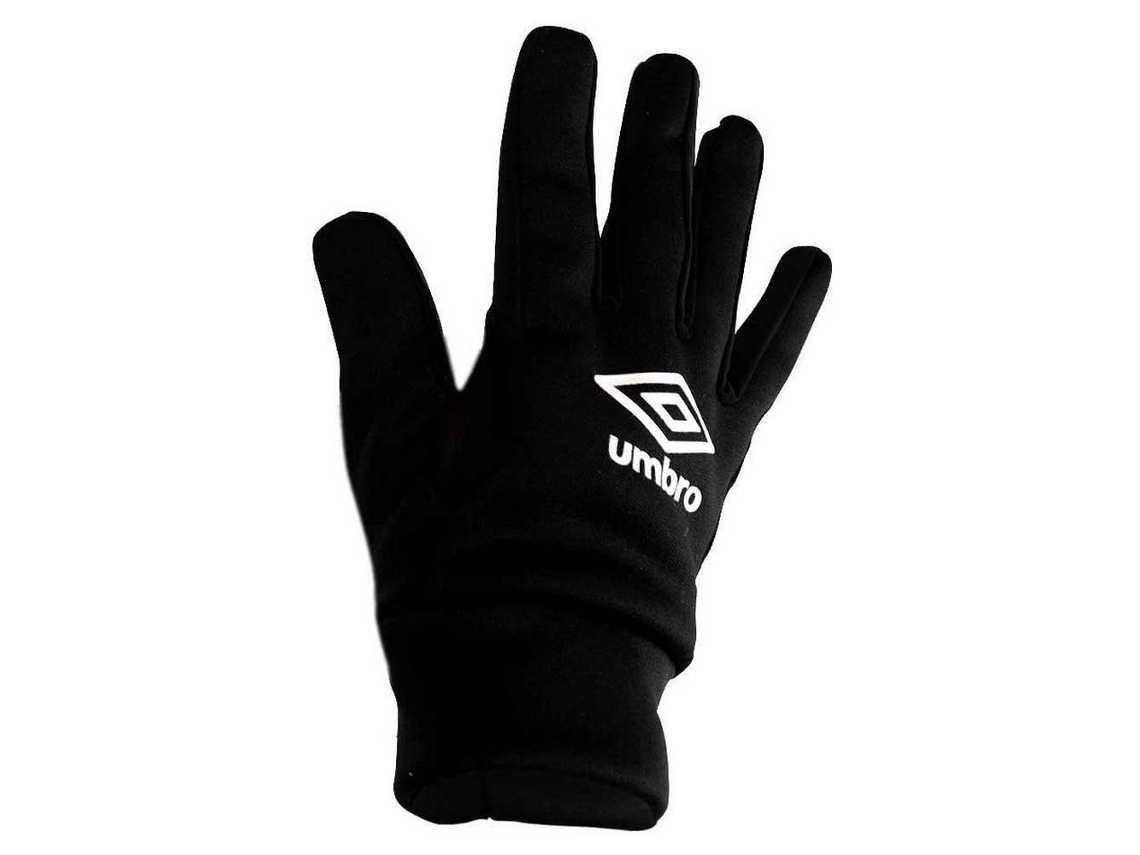 Luvas Unisexo UMBRO Logo Preto para Futebol (M)