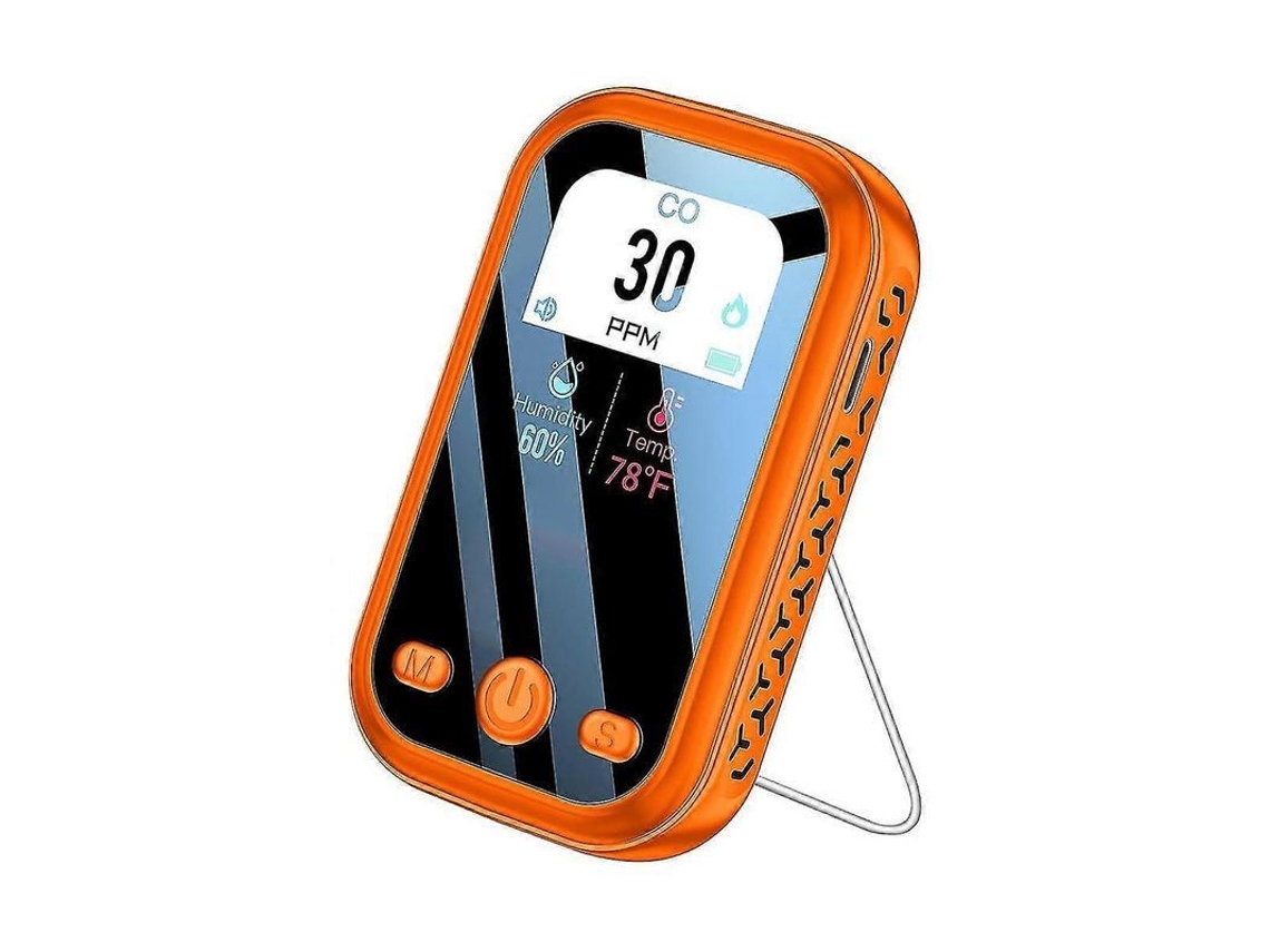 Detector De Monóxido De Carbono 3 Em 1 Com Bateria Portátil Para Viagens E Ambientes Internos