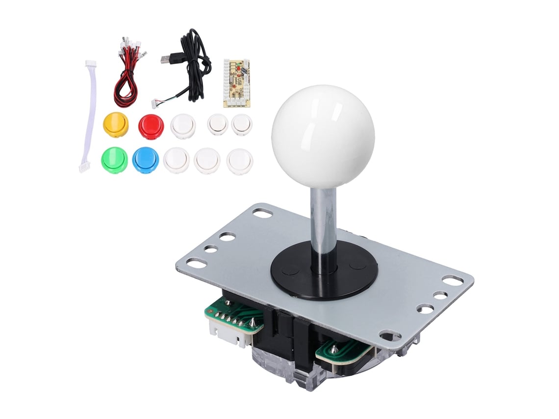 Kit de joystick arcade com placa codificadora de retardo zero e botões para MAME PC Windows | S/MARCA