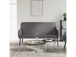 Vidaxl Banco 110x76x80 Cm Couro Artificial Cinzento