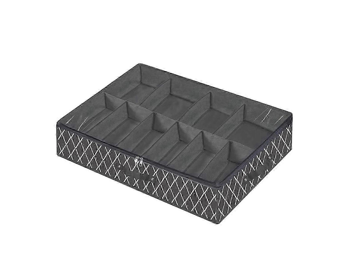 Sapateira Dobrável Embaixo Da Cama, Comporta 12 Pares De Sapatos, Preta Olysi Shop (b)