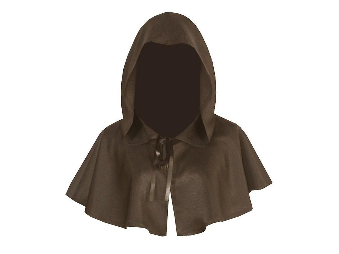 Fasst capa com Capuz Chapéu Medieval Cowl para Disfraz de Cosplay para Homem e Mulher