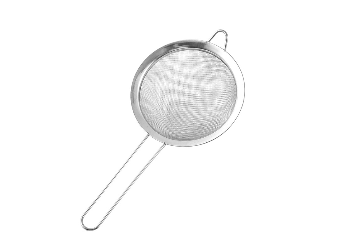 Peneira De Malha Fina, Peneira De Cozinha Com Malha Ultrafina E Cabo Arame Prático, Perfeita Para Coar Leite De Amêndoas, Smoothies E Molhos