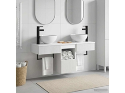 Vidaxl Conjunto De Móveis Para Banheiro 3 Unid. Branco