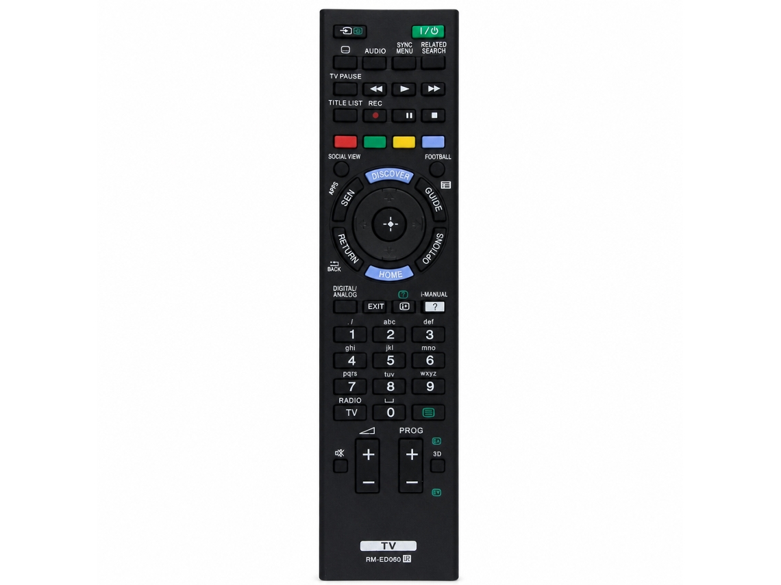 Comando À Distância Para Tv Compatível Com Sony Rm-ed060_zhd