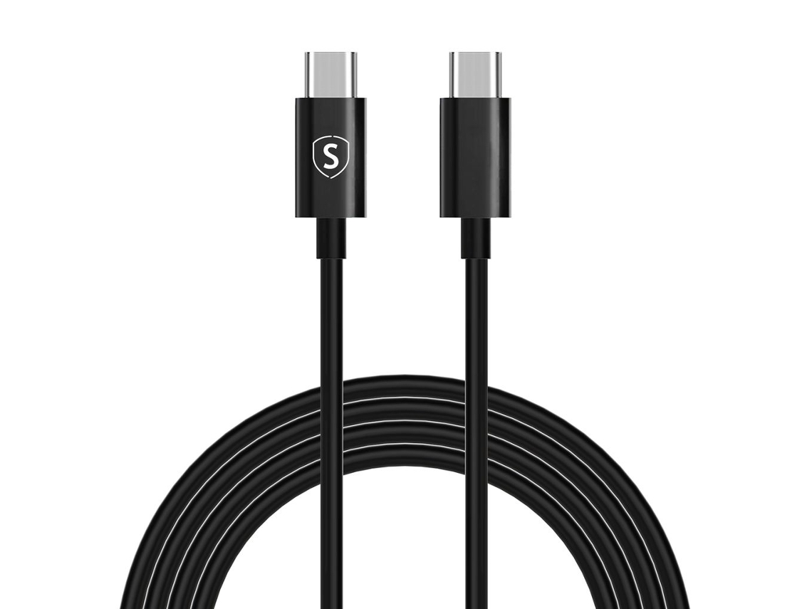 Cabo De Carga Rápida Usb-c 60w, 3a, Pd, 2m, Preto