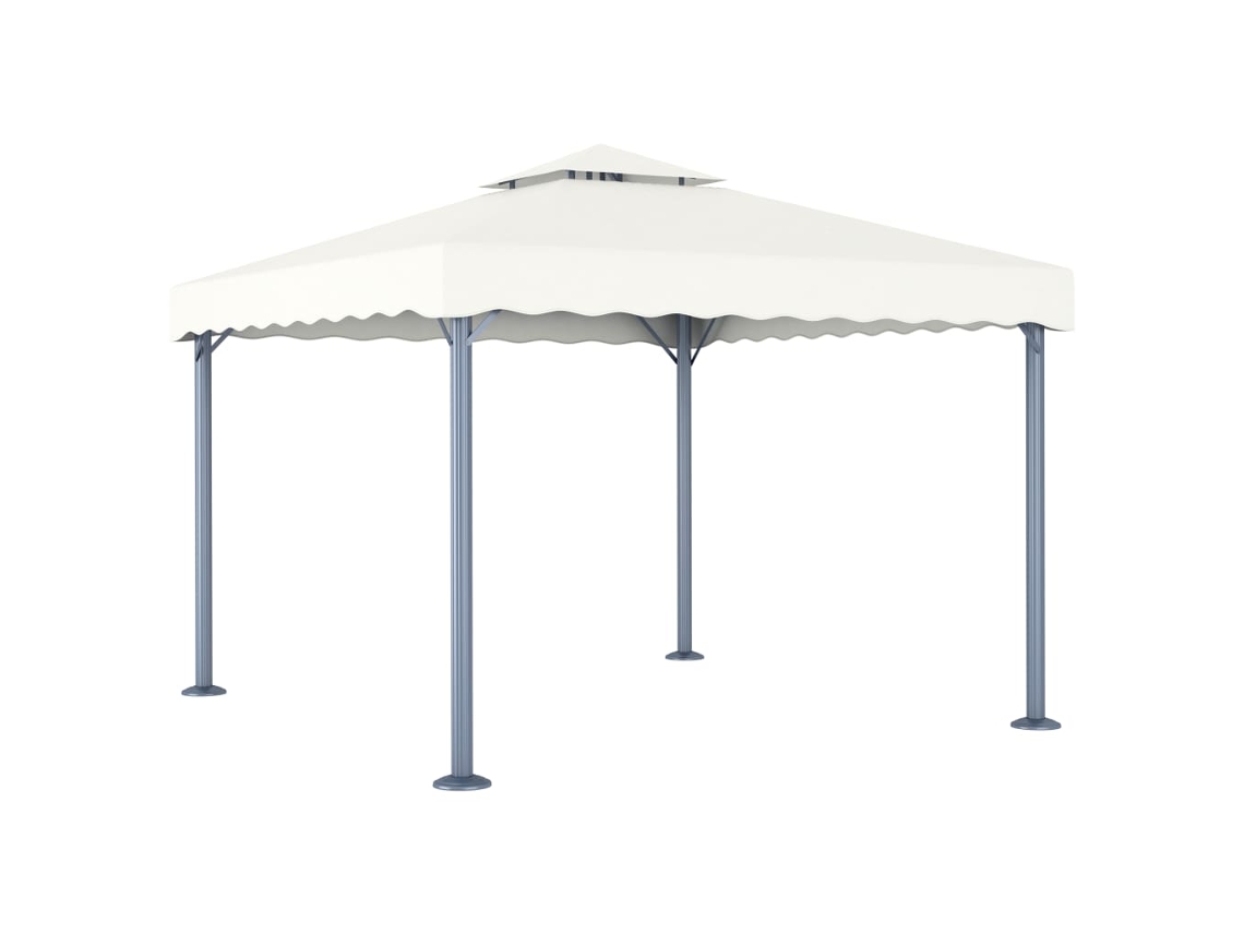 Vidaxl Gazebo 300x300 Cm Alumínio Creme