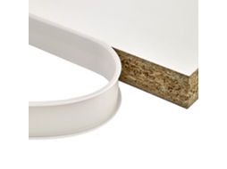 Orla De Canto Autoadesiva Quest Pvc 18 Mm Em U, Branco, 5 M
