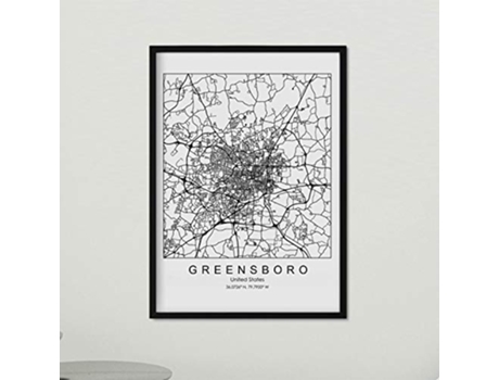 Póster NACNIC con mapa de Greensboro (A3)