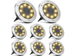 Luzes Solares para Jardim com Luzes LED Brancas (S/MARCA)