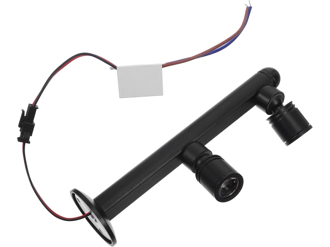 Refletor Led Interno Em Alumínio Preto Para Iluminação De Vitrines De Joias E