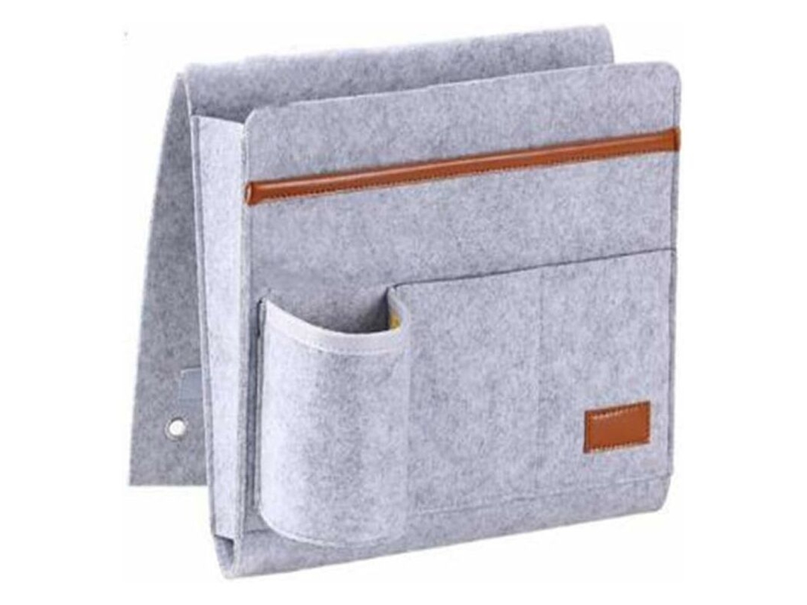 Bolsa Organizadora Para Cabeceira Cama Sofá Porta Celular Tablet Controles Revistas Livros