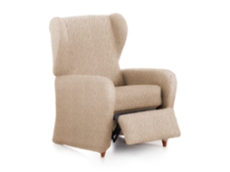 Capa para Poltrona de Relaxamento Bielástica Adaptável Roc 1 Lugar 60-85 Cm Bege VIPALIA