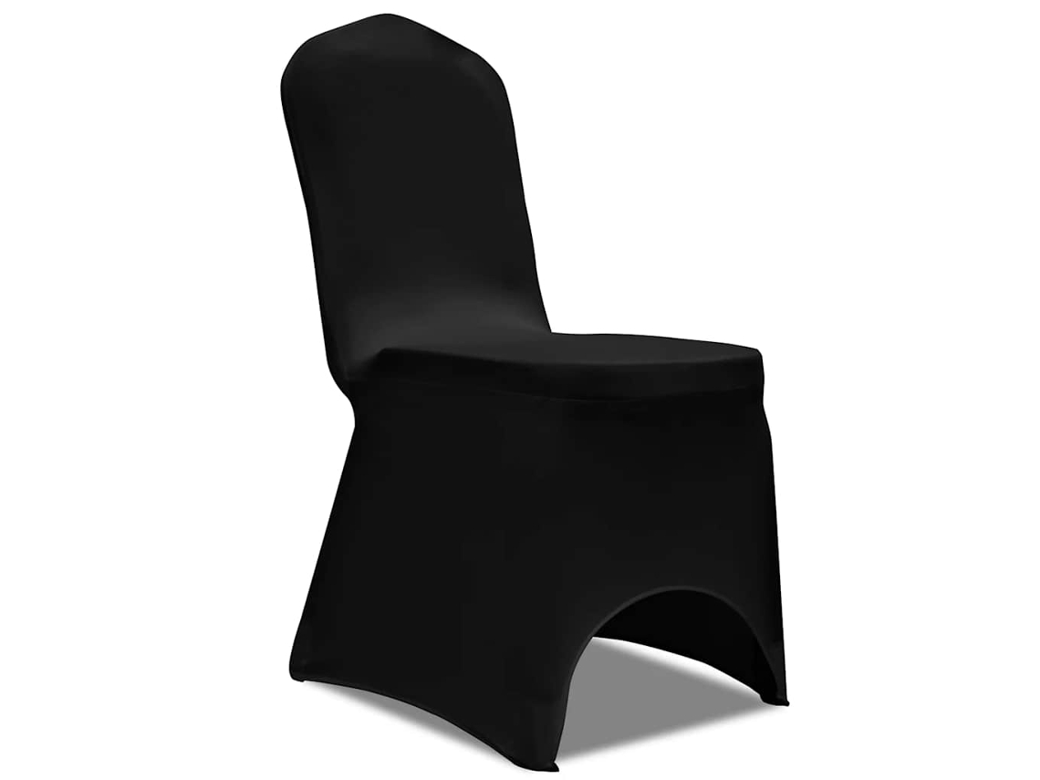Vidaxl Capa Extensível Para Cadeira 100 Pcs Preto
