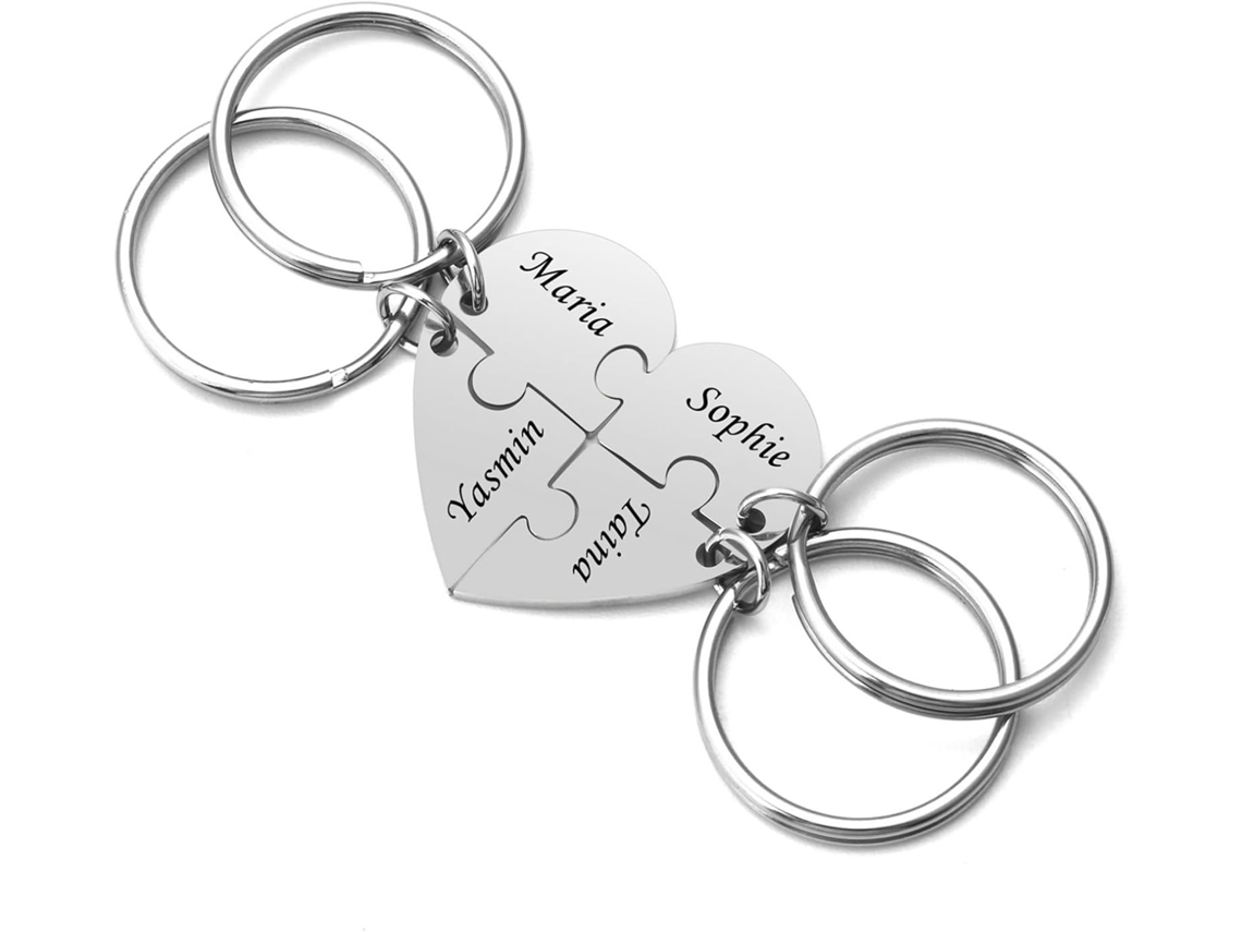 Chaveiro Personalizado Com 4 A 6 Nomes - Para Uso Prático E Funcional