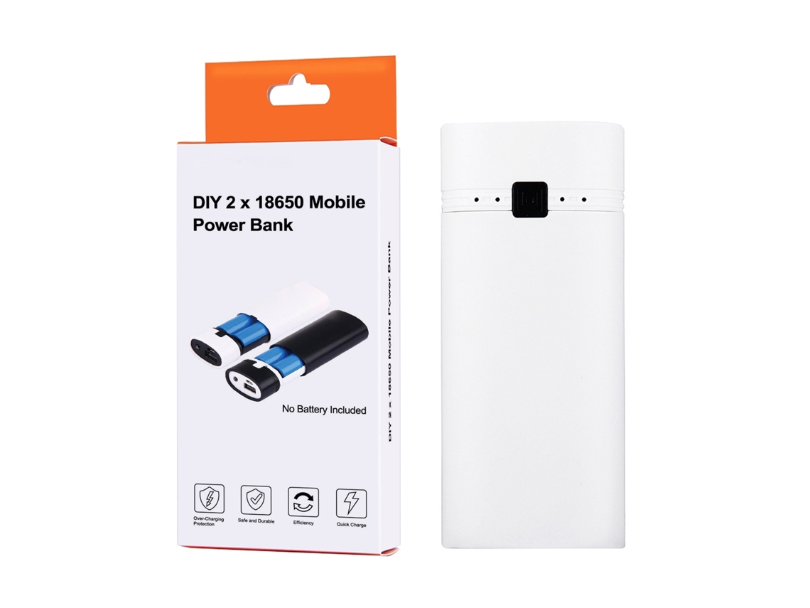 Caja de Batería de Litio Diy Con Salida Usb e Indicador para Smartphones Portátil