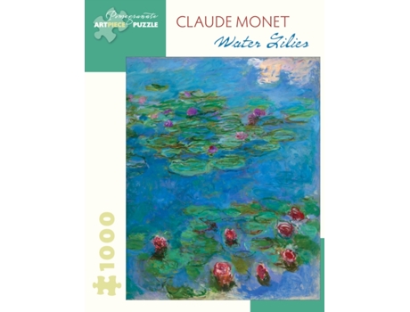 Livro claude monet water lilies 1000-piece jigsaw puzzle de illustrated by claude monet (inglês)