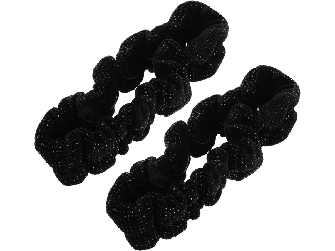 Conjunto de 2 capas de lenço com strass vermelhos, acessórios decorativos
