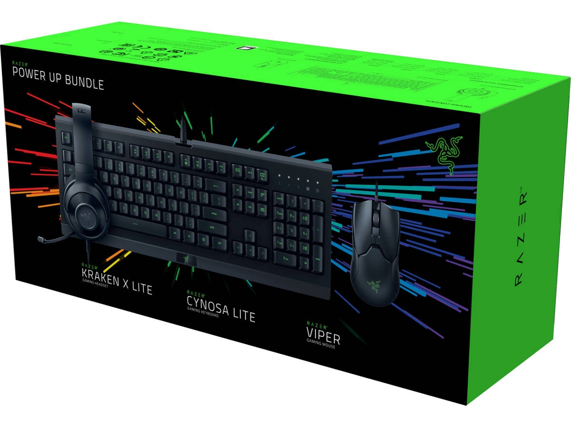 Kit Gaming RAZER Power UP (Teclado + Rato + Auscultadores) Worten.pt