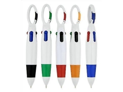 Pacote Com 10 Canetas De Tinta Multicoloridas 4 Em 1 Com Chaveiro Para Adultos, Crianças, Enfermeiros, Olysi Shop