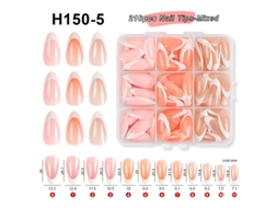 Lurelia Unhas Postiças Para Manicure Francesa 216 Pontas Ref. H150-5
