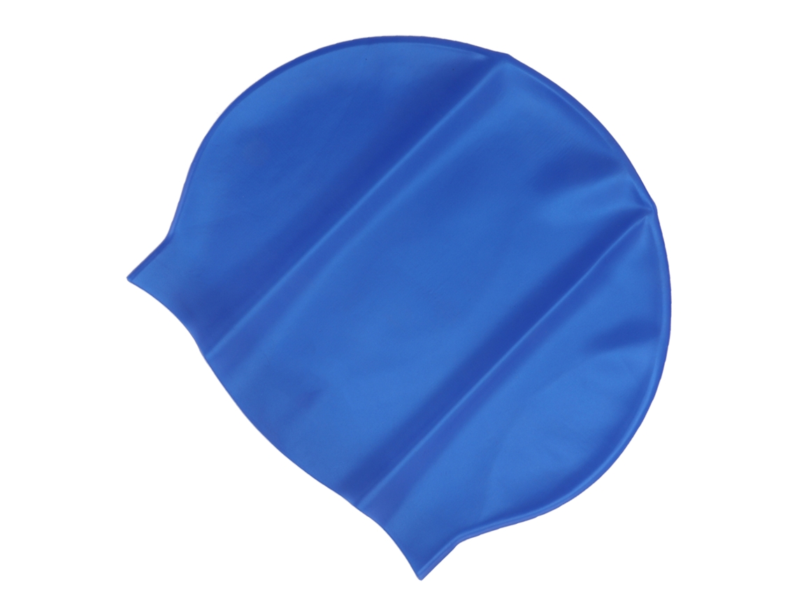 Boné de Natação Silicone Elástico Adulto Unissex Azul