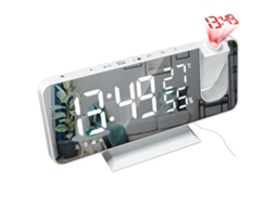 Rádio-relógio Com Visor De Temperatura E Humidade, Relógio Eletrónico, Despertador Digital Led