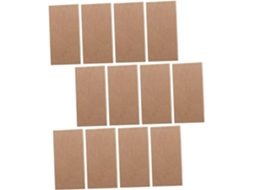 Lote De 12 Blocos-notas Portáteis Multifuncionais Em Papel Kraft Caqui, Formatos Diversos, Mini Cadernetas De