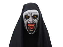 Máscara Freira Terror Halloween Fantasia Piada Jogo
