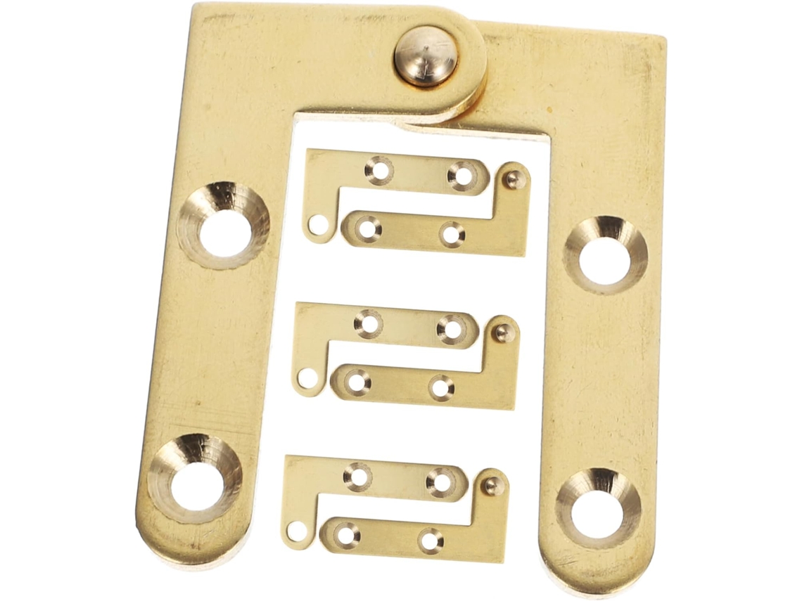 Conjunto De 4 Dobradiças Pivotantes Cobre Para Portas E Armários.