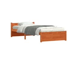 Estrutura da Cama Marrom Cera 205.5 X 95.5 X 51 Cm MAISON EXCLUSIVE