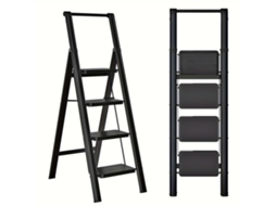 Escada Dobrável 4 Degraus Adultos Ergonômica Aço