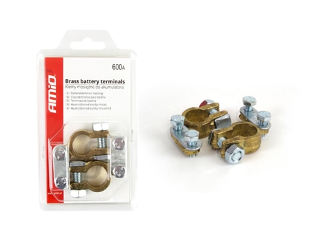 Terminais de Bateria 600Amp, 2 Peças em Blister