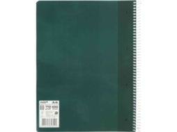 Caderno Espiral Pautado A4 Verde Escuro Note!