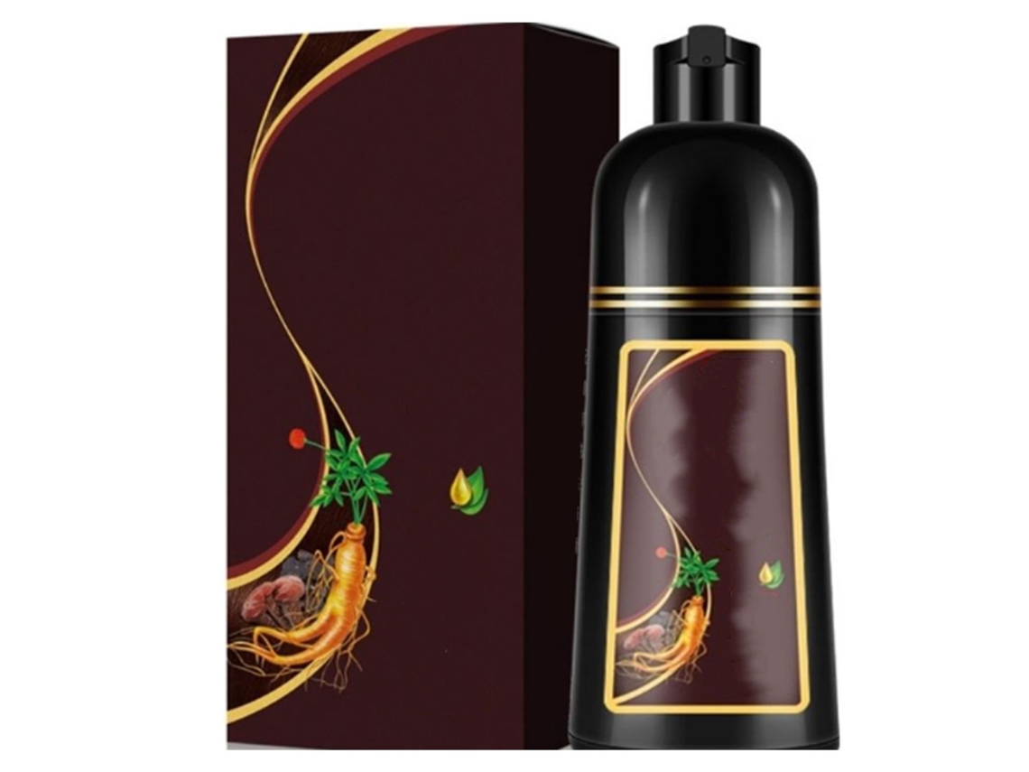 Shampoo 2026 Tintura 3 em 1 500ml Extratos Vegetais Nutrição Profunda Seguro Fácil de Usar para Cabelo Cor Café Masculino e Feminino
