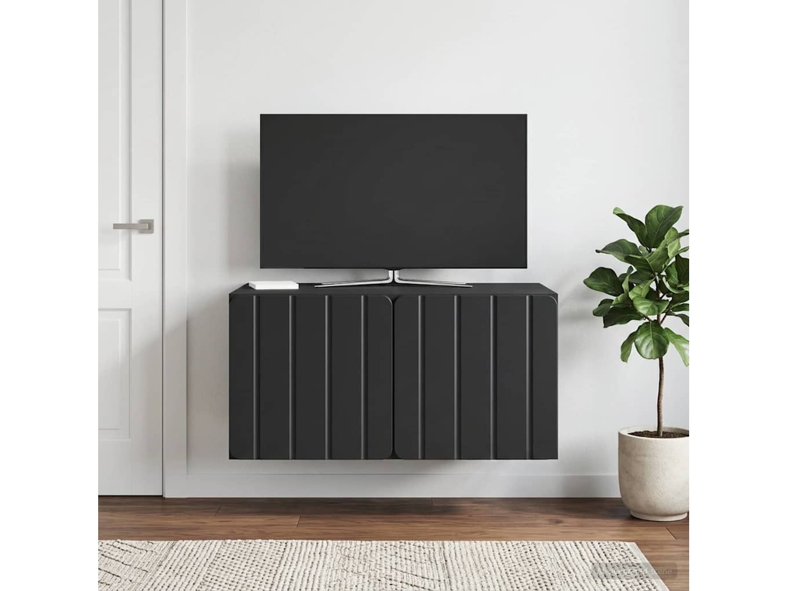 Vidaxl Gabinete De Tv De Parede 59,5 X 41 X 30 Cm Preto