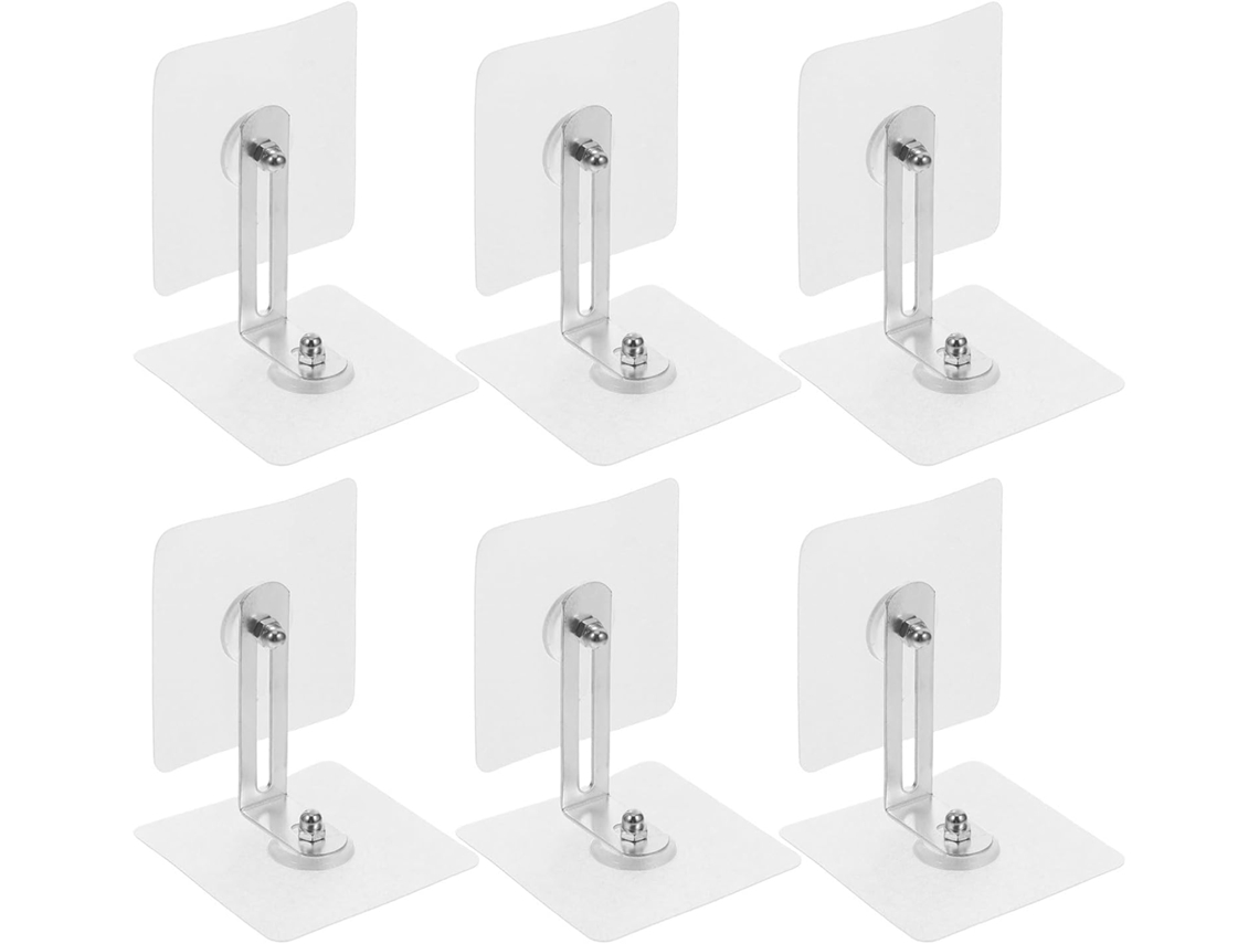 Besportble Conjunto De 6 Buchas Parede Anti Tombamento Para Móveis Bebê, Com Design Sem Furos, Para Prateleiras E