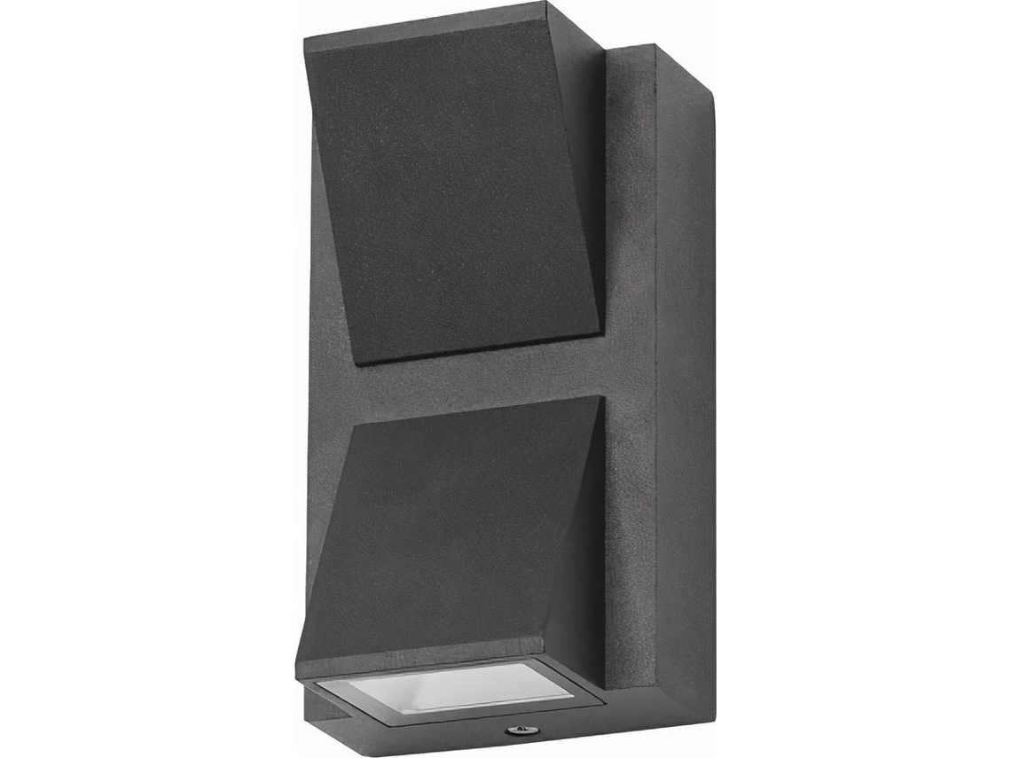 Forlight Loyd - Aplique 80x10x142mm, Alumínio, Cor Preto, Led, Máx 5.9w, Ip54