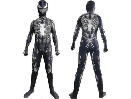 Fantasia infantil Homem-Aranha Homem de Ferro Pantera Venom Macacão_1 Marveluyt