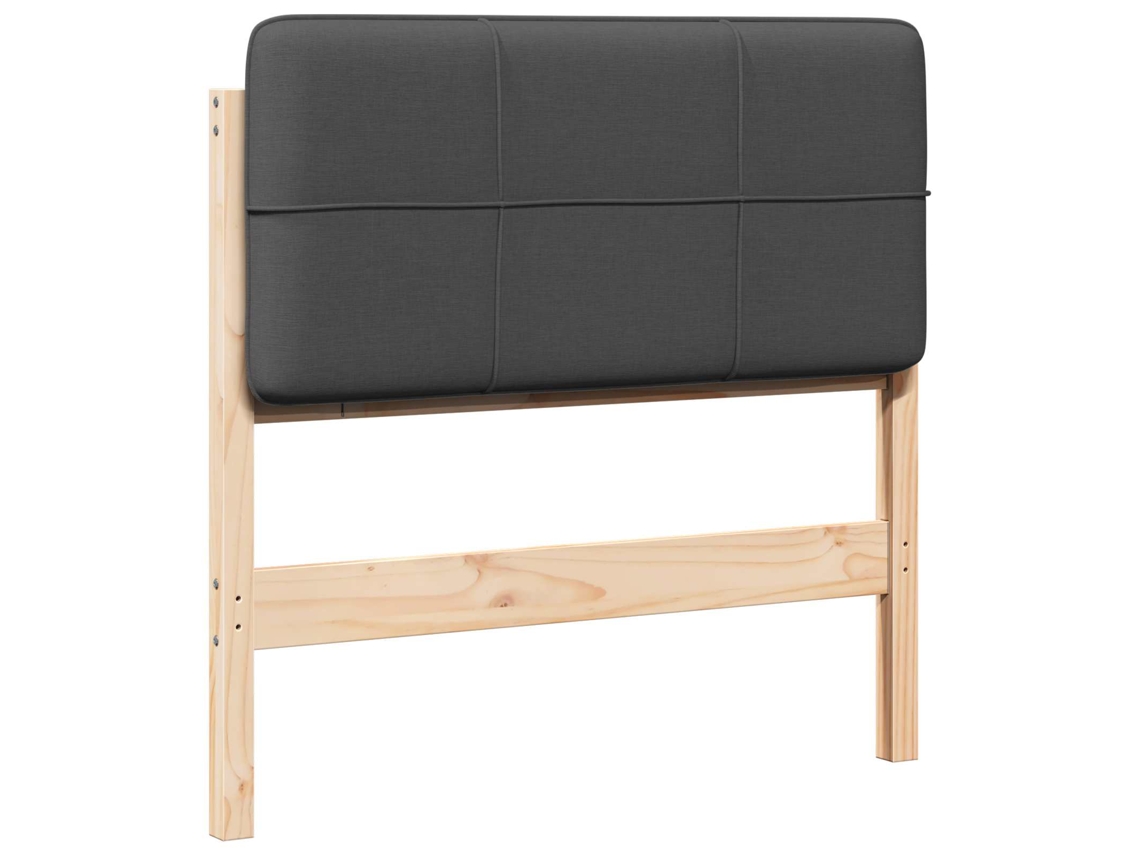 Cabeceira Estofada Marrom e Cinza Escuro 75 cm MAISON EXCLUSIVE