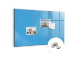 Quadro Magnético Azul Celeste Para O Escritório Espelharte (60x40 Cm)