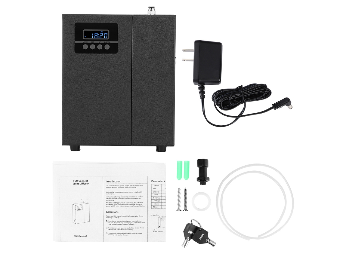 Laxiscreed Difusor Com Timer E 4 Velocidades Para Difusão De Aromas E Aromaterapia Em Casa