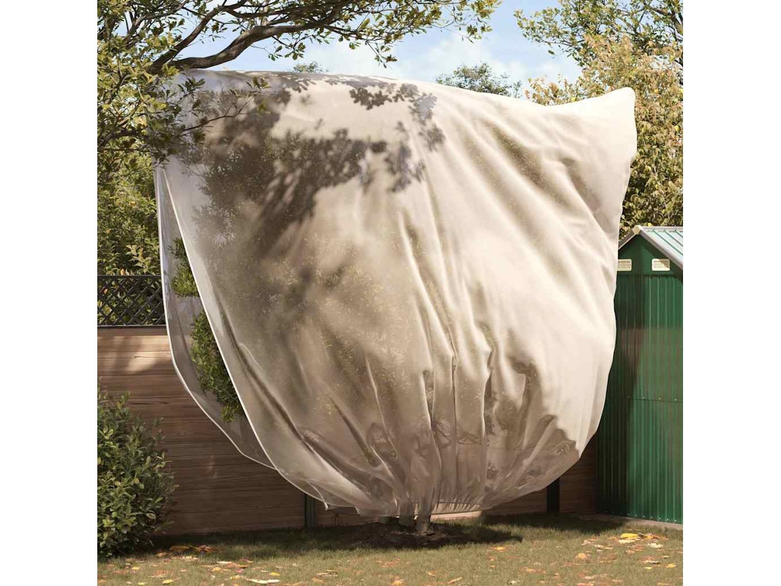 Vidaxl Capas De Fleece Para Proteção Contra Geada 3 Unid. Bege