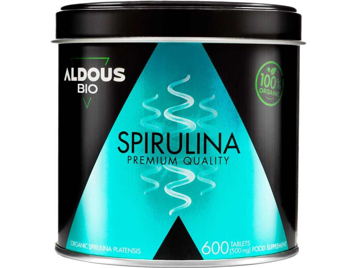 Suplemento Alimentar ALDOUS BIO Espirulina Orgânica Premium  (600 comprimidos)